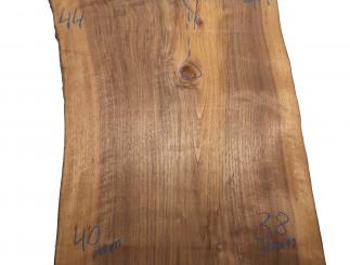 Nussbaum Holz Walnuss für Epoxid 124x37-53cm x 38-48mm 