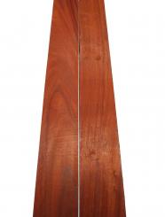 2x Padouk Holz Paduk Korallenholz 125x14-15,5cm x 23mm #K1 