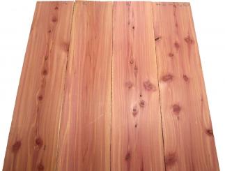 2x Aromatische Rotzeder Zeder Holz 84x20cm x 24mm #D4 
