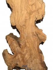1x Oliven Wurzelholz Holz f Epoxid 107x13-33cm x 50mm 