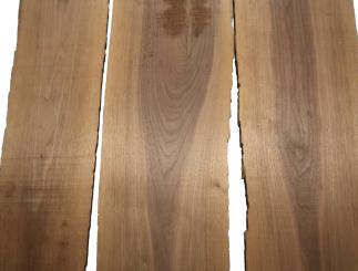 3x Nussbaum Holz Walnuss 104x17-27cm x 18mm #V3 