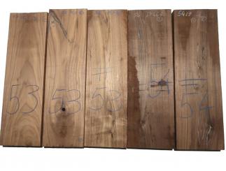 3x Nussbaum Holz Walnuss 53x15,5cm x 50mm #53 