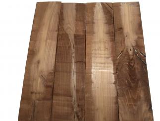 2x Nussbaum Holz Walnuss 68x15cm x 45-49mm 