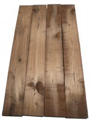 1x Nussbaum Holz Walnuss 126x17,5cm x 49-50mm 