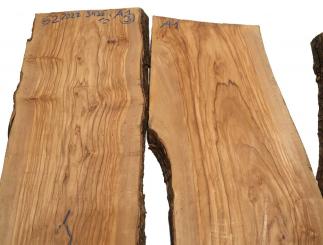 3x Olivenholz Olive Holz f. Epoxid 62x20-22cm x 34-35mm #A1 