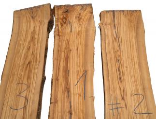 1x Olivenholz Olivenbaum Brett 106x18-23cm x 33-34mm #3 