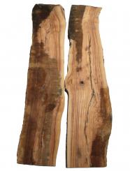 2x Olivenholz Olive Holz f. Epoxid 82x16-20cm x 30-35mm 