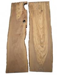 2x Olivenholz Olive Holz f. Epoxid 87x17-29cm x 26mm 