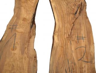 1x Olivenholz Olivenbaum Brett 113x27-32cm x 26mm #2 