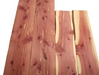 2x Aromatische Rotzeder Zeder Holz 113x25cm x 24mm #113 