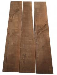 3x Walnussholz Nussbaumholz 92x12-17cm x 26-27mm #B3 