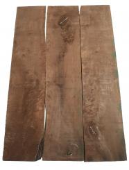 3x Walnussholz Nussbaumholz 79x16-18cm x 26-27mm #B7 