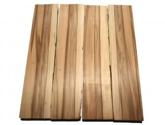 1x Satin Nussbaum Holz f Kleinteile 82x17-19cm x 47-48mm #S1 