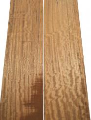 1x Amazakoue Riegel Holz Mutenje Curly 92x17cm x 34-36mm 