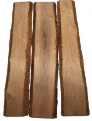 3x Nussbaum Holz Walnuss 84x15-19cm x 18mm #H8 