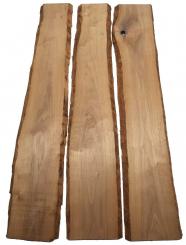 3x Nussbaum Holz Walnuss 92x14-18cm x 18mm #H3 