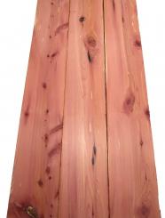 3x Aromatische Rotzeder Zeder Holz 112x17,5cm x 24mm #Q5 