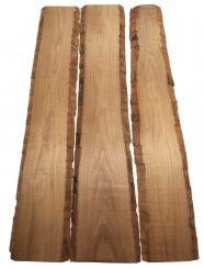 3x Nussbaum Holz Walnuss 102x13-23cm x 18mm #H2 