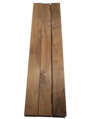3x Nussbaum Holz Kantel Walnuss 91x8cm x 49mm 