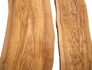 1x Olivenholz Olivenbaum Brett 102x35-38cm x 35mm #102 