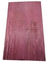 1x Amarant Holz Riegel Purpleheart Curly 75x46cm x 22mm 