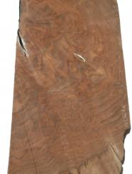 1x Nussbaum Wurzelholz Maser Baumscheibe 90x25-34cm x 50mm 