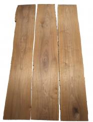 3x Nussbaum Holz Walnuss 100x17-21cm x 18mm #T3 