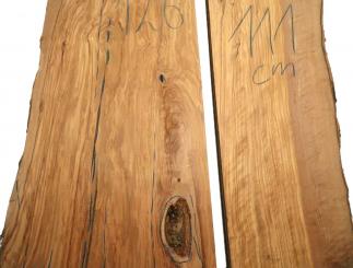 1x Olivenholz Brett Olivenbaum 111x22-27cm x 54-55mm #111 