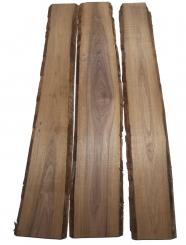 3x Nussbaum Holz Walnuss 104x13-20cm x 18mm #T8 