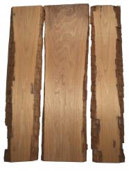 3x Nussbaum Holz Walnuss 104x17-34cm x 18mm #T4 