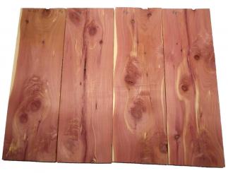 2x Aromatische Rotzeder Zeder Holz 70x22,5cm x 24mm #H8 