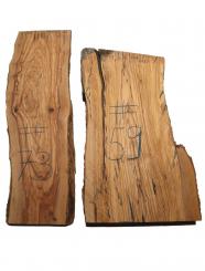 1x Olivenholz Brett Olivenbaum 73x20-24cm x 33mm #73 