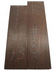 1x Wenge Holz Wengenholz DIY 73x21,5cm x 43-47mm #73 