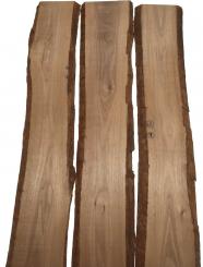 3x Nussbaum Holz Walnuss 85x14-17cm x 18mm #E5 