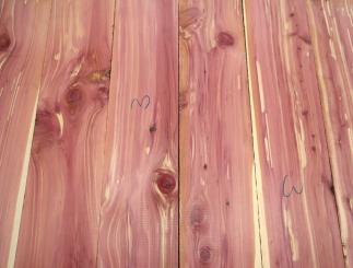 1x Aromatische Rotzeder Zeder Holz 88x15cm x 50mm 