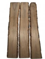 3x Nussbaum Holz Walnuss 103x10-20cm x 18mm #N7 
