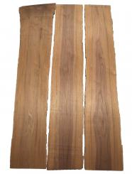 3x Nussbaum Holz Walnuss 104x18-26cm x 18mm #N3 