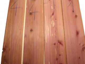 1x Aromatische Rotzeder Zeder Holz 137x16,5-17cm x 50mm #4 