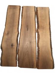 3x Nussbaum Holz Walnuss 104x23-29cm x 18mm #N6 