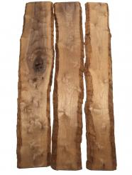 3x Nussbaum Holz Walnuss 102x14-21cm x 18mm #N5 