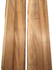 1x Satin Nussbaum Holz Amberbaum 136x18-20cm x 48-49mm #1 