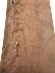 1x Nussbaum Pyramide Riegel Holz Maser 96x28-33cm x 25-26mm 