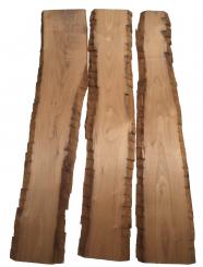 3x Nussbaum Holz Walnuss 102x13-22cm x 16-18mm #E7 