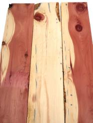 3x Aromatische Rotzeder Zeder Holz 97x17cm x 24mm #V3 