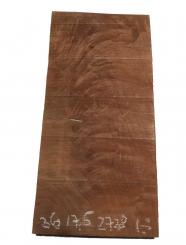1x Nussbaum Pyramide Riegel Holz Maser 36x17,5cm x 27-28mm 