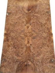 Nussbaum Wurzelholz Furnier Maser 63x17-19cm 11 Blätter 