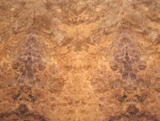 Nussbaum Wurzelholz Furnier Maser 62x15-17cm 11 Blätter 