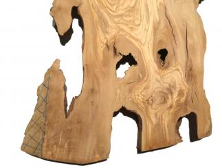 1x Oliven Wurzelholz Holz für Epoxid 104x28-53cm x 42-43mm 