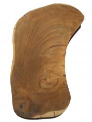 1x Teak wilde Baumscheibe Teakholz Hirnholz 43x27cm x 58mm 