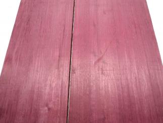 2x Amarant Holz Purpleheart Brett 100x22-29cm x 22mm 